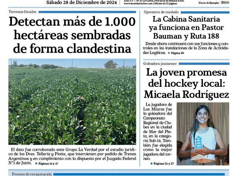 Sábado 28 de diciembre de 2024