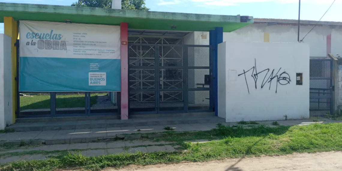 Escuela 48: las obras avanzan a  un ritmo más lento del esperado