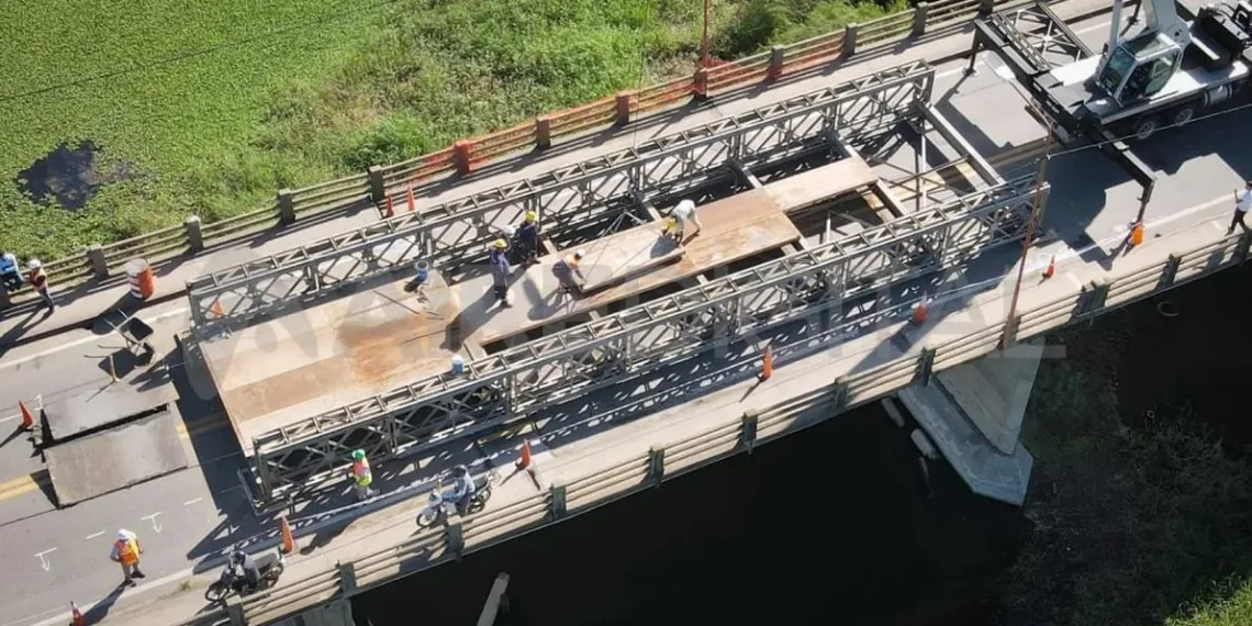 De la Fuente planteó la instalación de un puente Bailey sobre la obra del paso bajo nivel