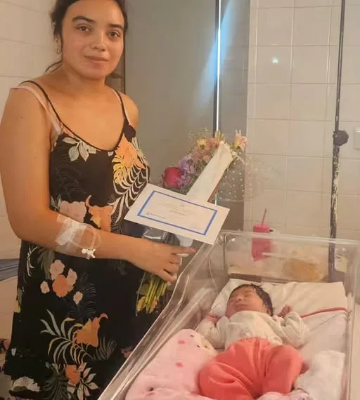 Amparo, la primera beba nacida en Junín en 2025