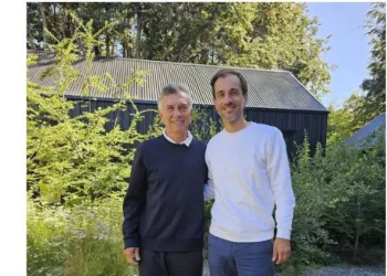 Mauricio Macri y Pablo Petrecca en un encuentro con agenda del rumbo Pro