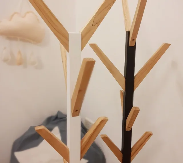 Creá un perchero totalmente funcional con restos de madera reciclados