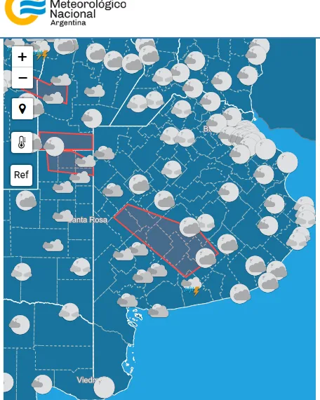 Aviso del SMN por tormentas fuertes con ráfagas en el centro y oeste bonaerense