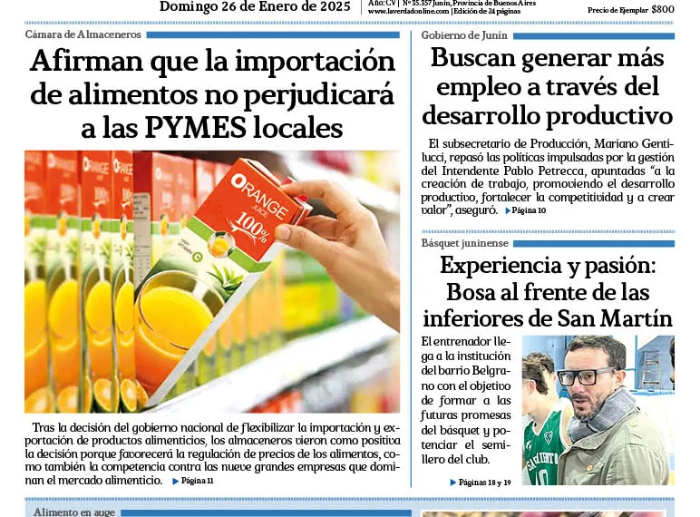Domingo 26 de enero de 2025