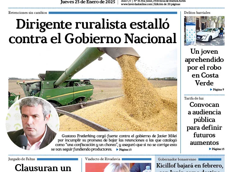Jueves 23 de enero de 2025