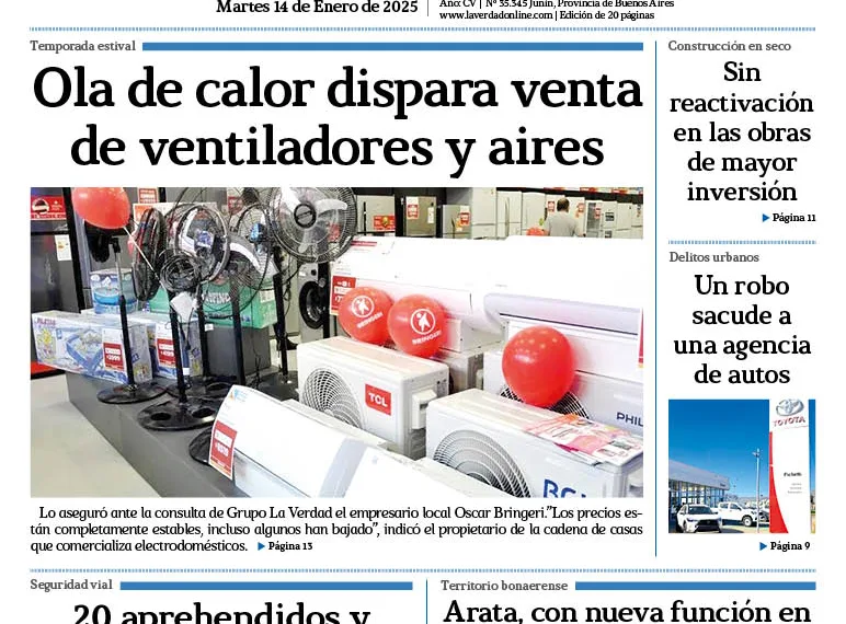 Martes 14 de enero de 2025