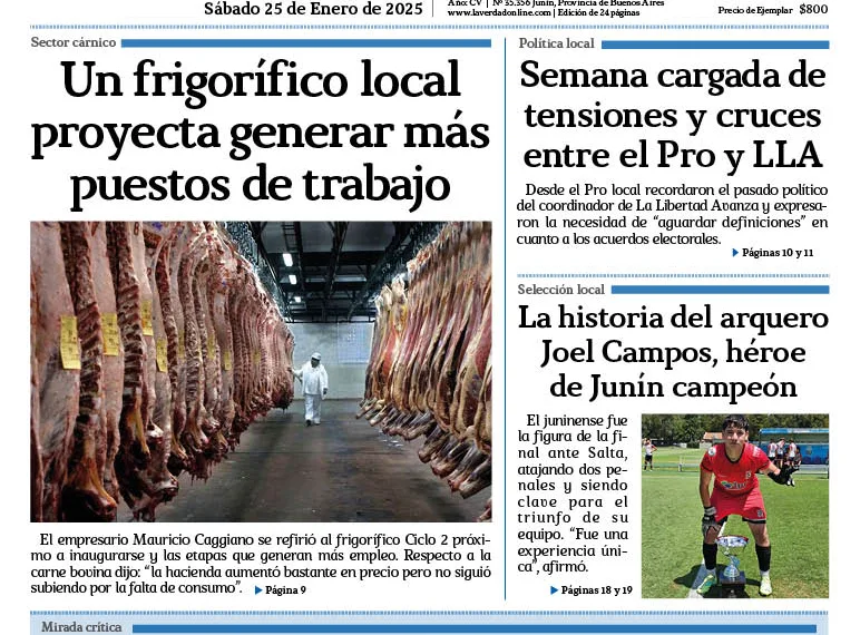 Sábado 25 de enero de 2025