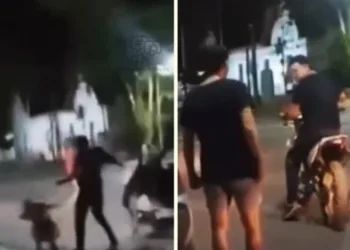 Saladillo: golpeó a su hija por andar en  moto sin casco y quedó filmado