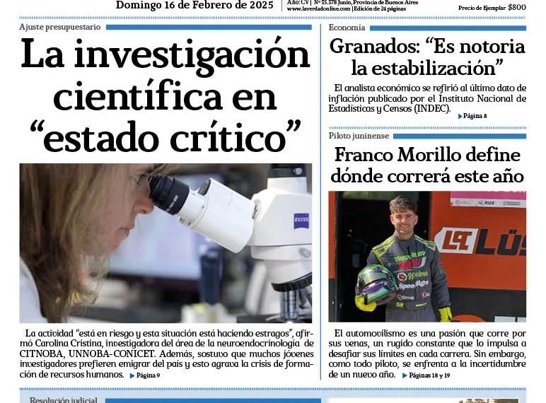 Domingo 16 de febrero de 2025