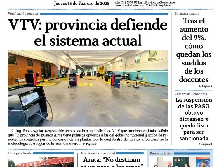 Jueves 13 de febrero de 2025