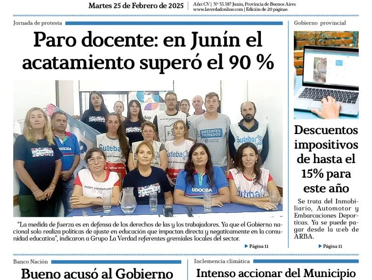 Martes 25 de febrero de 2025