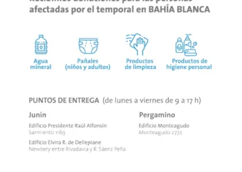 La UNNOBA realiza una colecta solidaria por Bahía Blanca