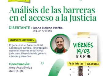 Se desarrollará la charla “Análisis de las barreras en el acceso a la Justicia”