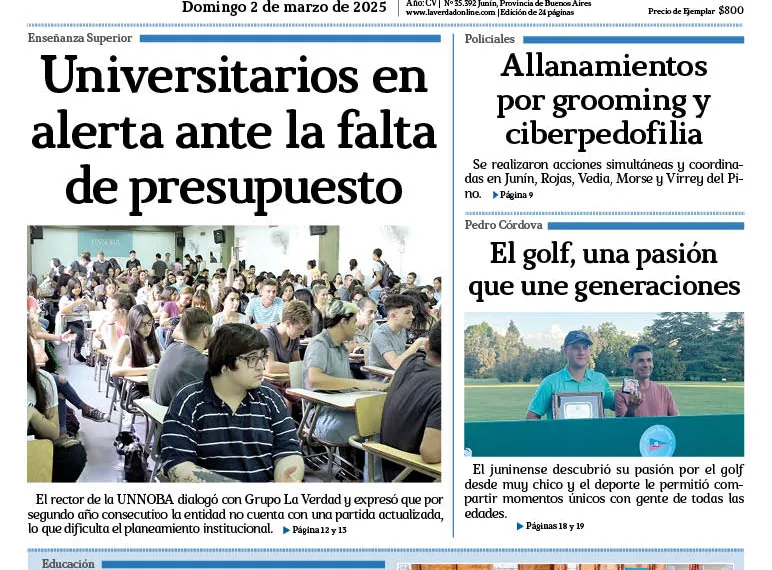 Domingo 2 de marzo de 2025
