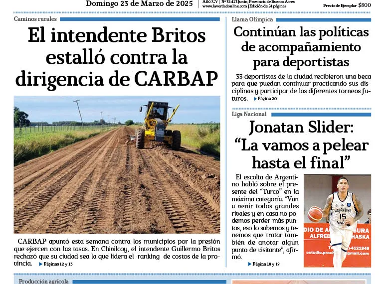 Domingo 23 de marzo de 2025