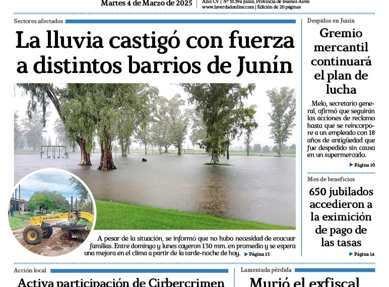 Martes 4 de marzo de 2025