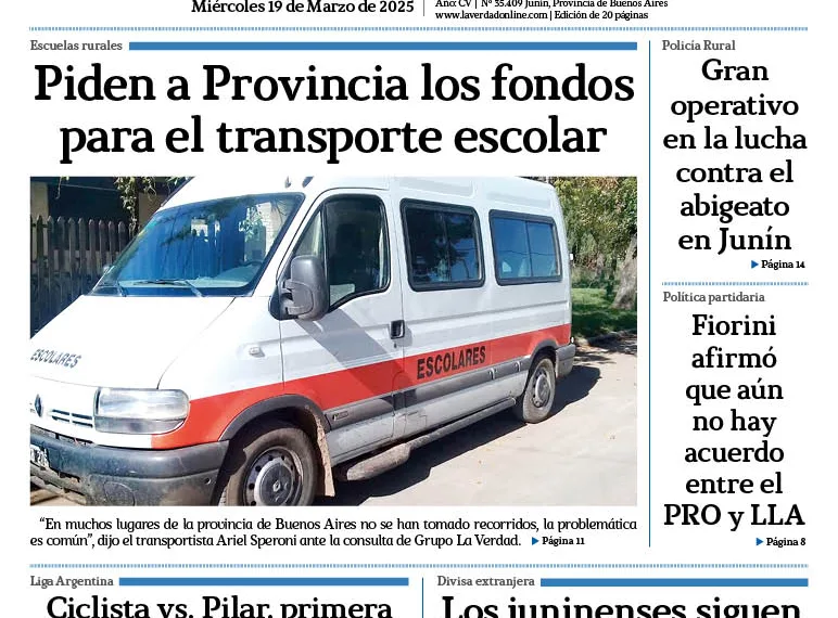 Miércoles 19 de marzo de 2025