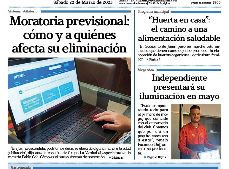 Sabado 22 de marzo de 2025