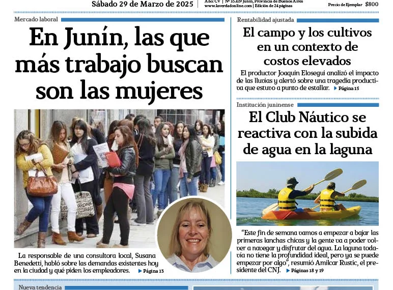 Sábado 29 de marzo de 2025