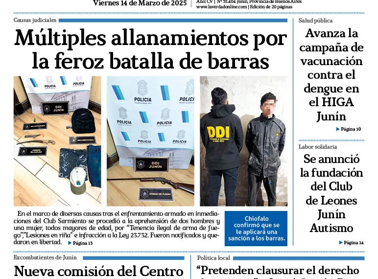 Viernes 14 de marzo de 2025