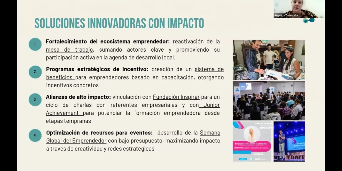 Junín fue seleccionada por RIL para exponer  sobre su política de desarrollo emprendedor