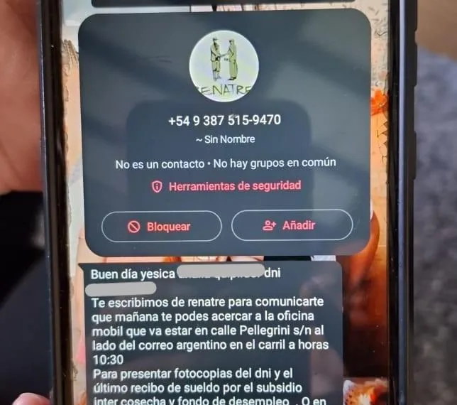 RENATRE alerta sobre posibles estafas a trabajadores rurales