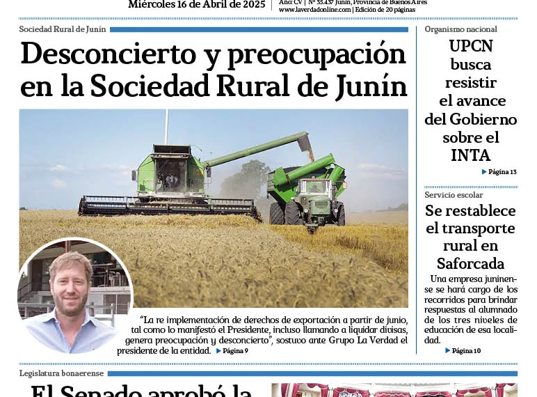 Miércoles 16 de abril de 2025
