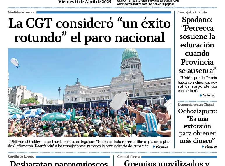 Viernes 11 de abril de 2025