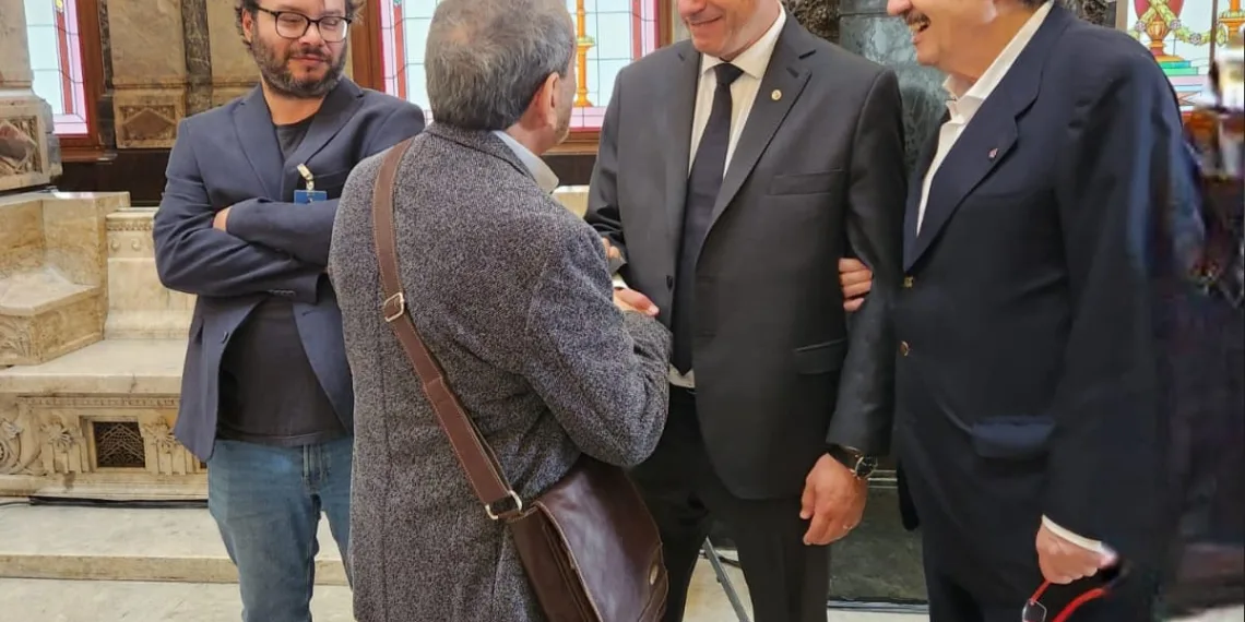 Ricardo Alfonsín asistió  a la ceremonia de despedida a Mujica