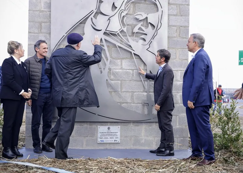 Kicillof inauguró el nuevo viaducto  «Papa Francisco» en la Ruta Provincial N°4