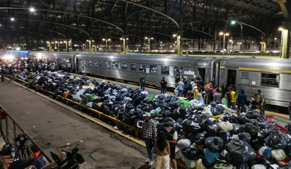 Un nuevo Tren Solidario va rumbo a Zárate y Campana  con donaciones para los afectados por el temporal