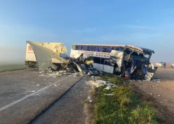 Choque frontal entre un micro y un camión en Ruta 3: hay al menos cuatro muertos