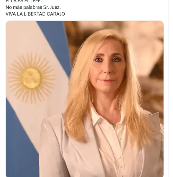 «Ella es el jefe, no más palabras Sr. Juez»: respaldo de Javier Milei a su hermana Karina por las elecciones