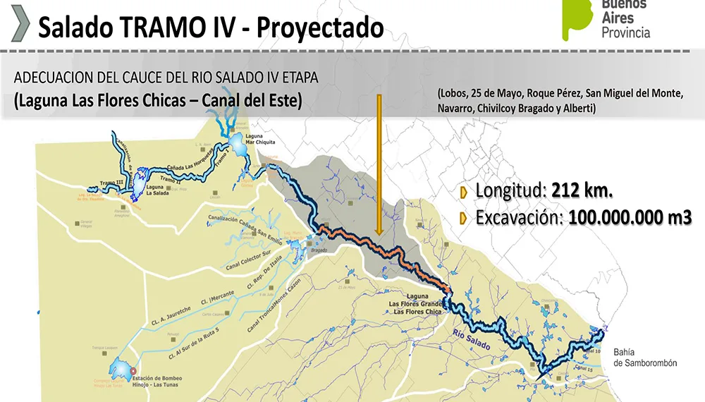 Exigen al Gobierno nacional reactivar las obras del Plan Maestro del Salado