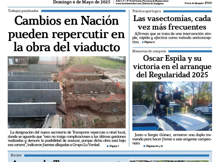 Domingo 4 de mayo de 2025