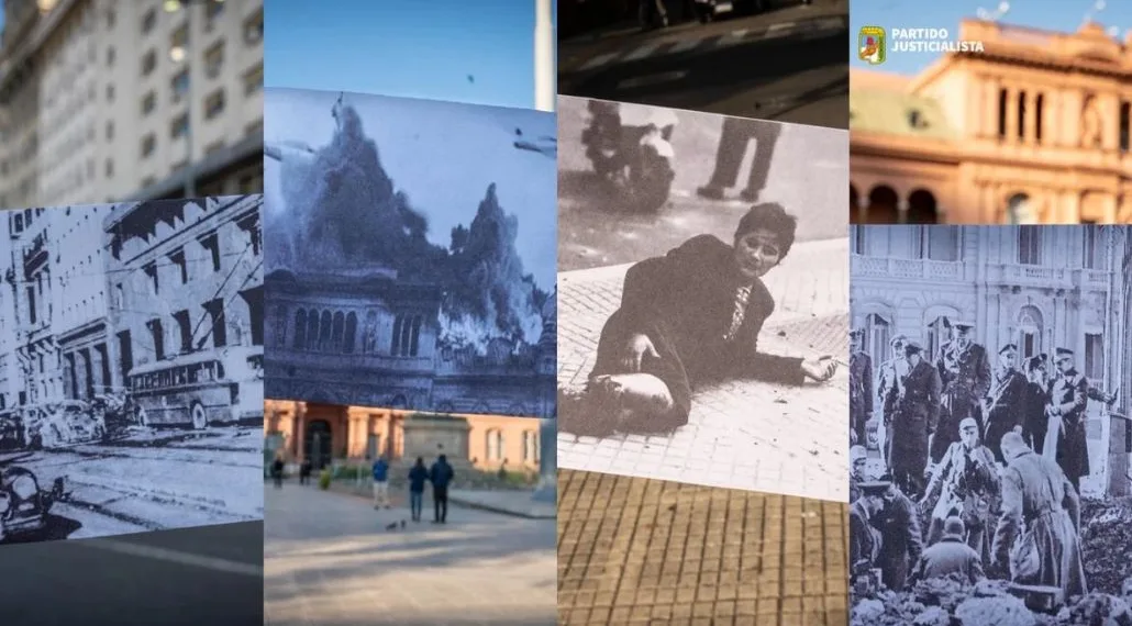 El PJ conmemoró el bombardeo a Plaza de Mayo para asesinar a Perón