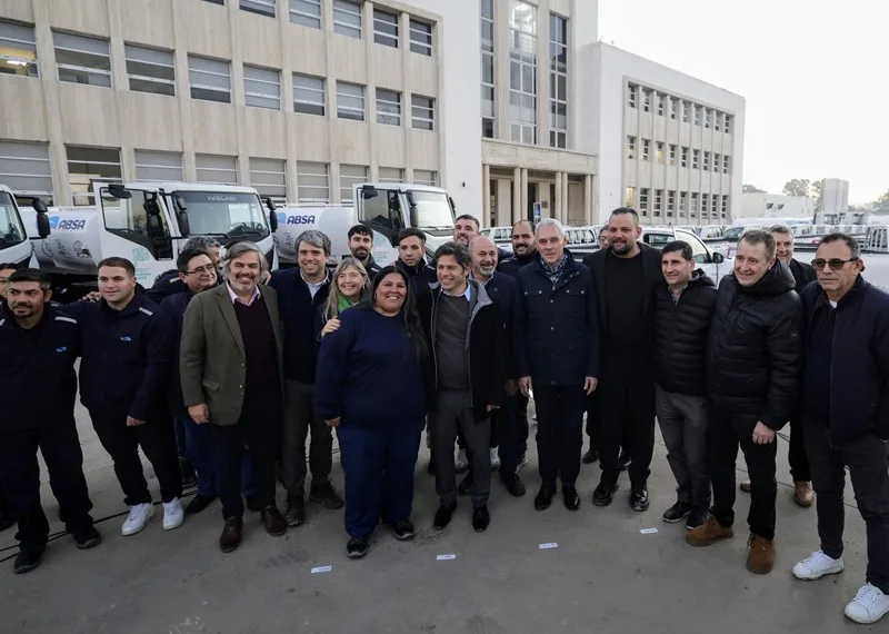 Kicillof recorrió la obra de la nueva planta  potabilizadora para la Región Capital