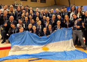 Gimnastas compitieron en el Sudamericano de Gimnasia Aeróbica