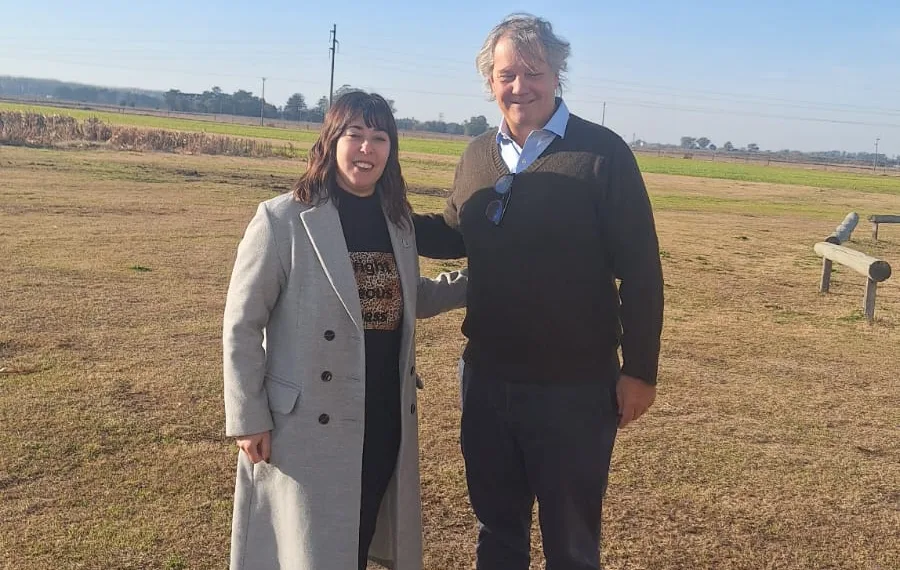 Belén Veronelli se reunió con el vicepresidente de la Sociedad Rural Argentina en Junín