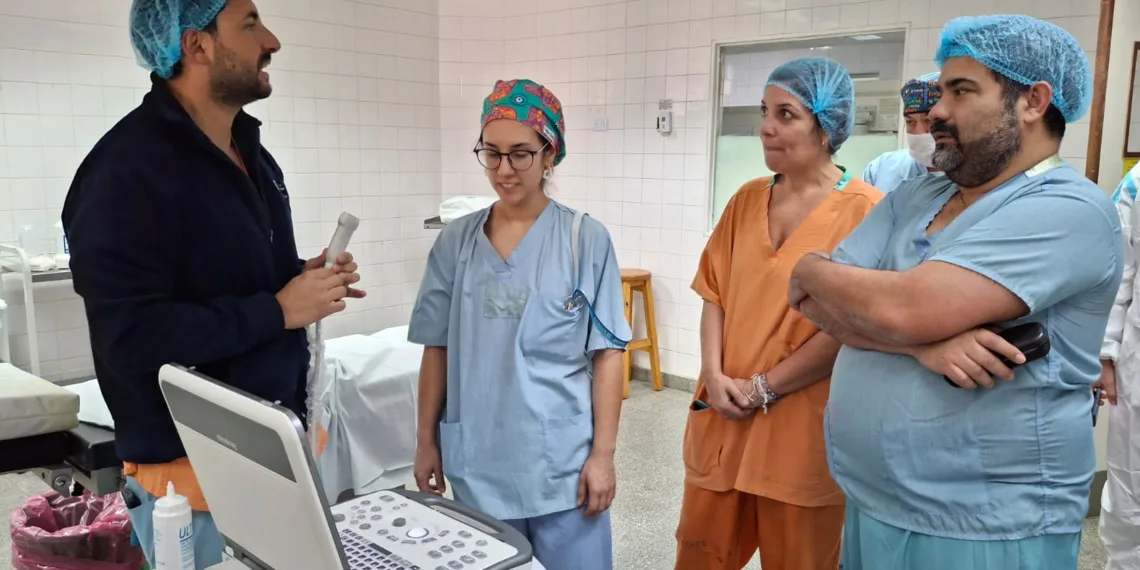 La Asociación de Anestesiología del Oeste Bonaerense incorporó un ecógrafo de avanzada en el HIGA Junín
