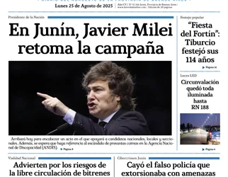 Lunes 25 de agosto de 2025