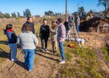 Se extiende la red de cloacas en el barrio Bicentenario