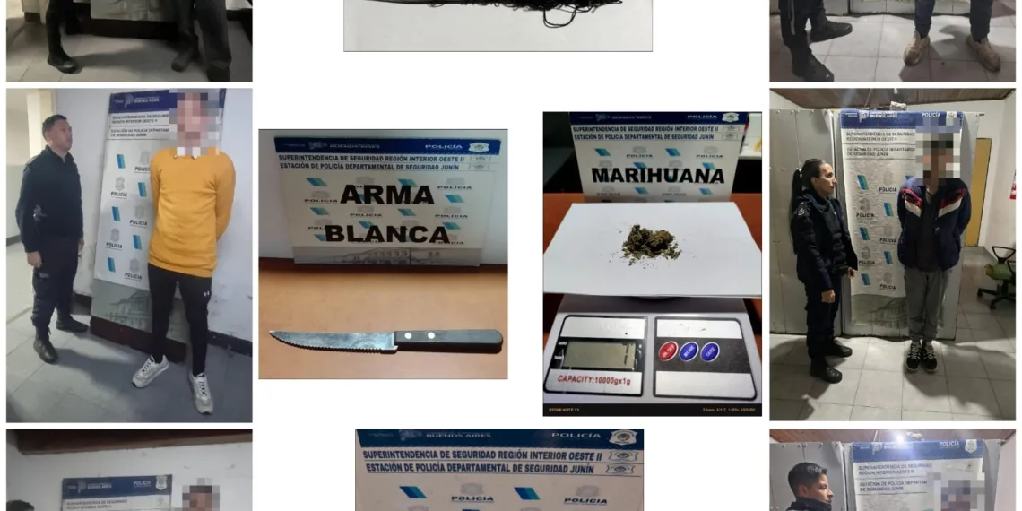 Varios aprehendidos en distintos  operativos realizados en Junín