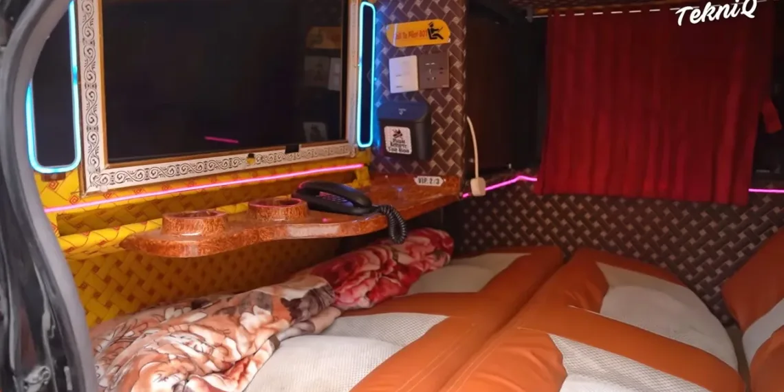 Cama y televisión propia: así es el nuevo micro de lujo para viajar en larga distancia