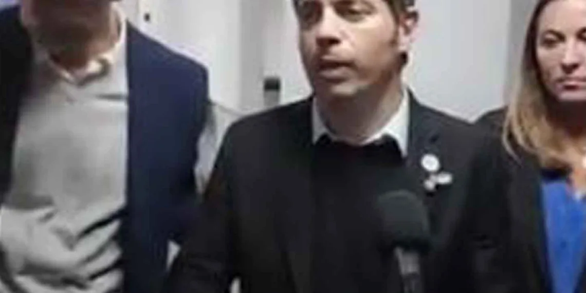 Petrecca abandonó la conferencia de prensa cuando Kicillof criticó a Macri y Vidal