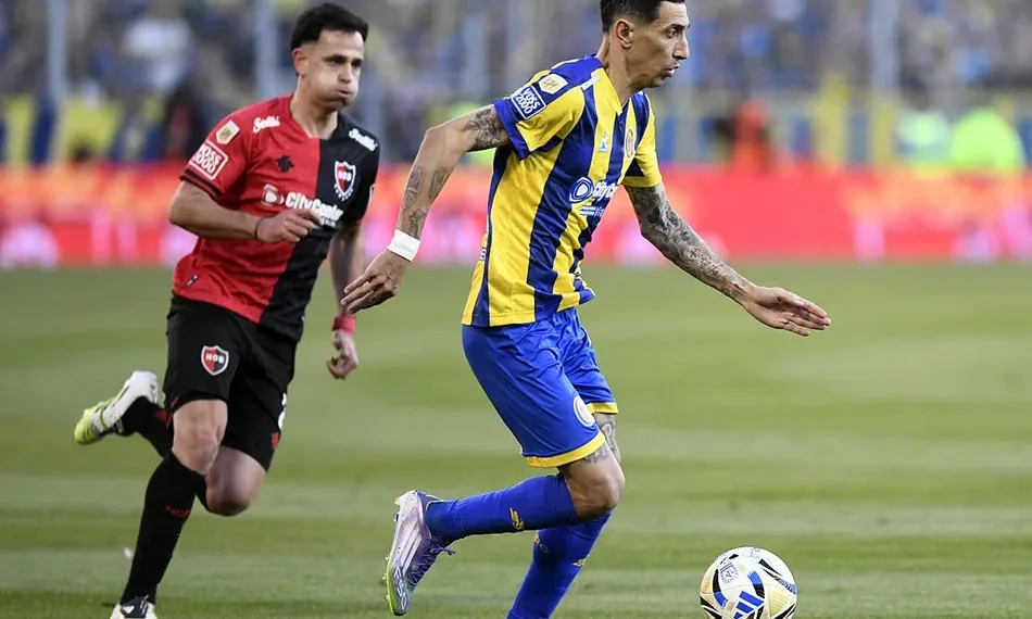 Antes de venir a Junín, Di María convirtió un golazo y le dio a Central otro clásico ante Newell’s