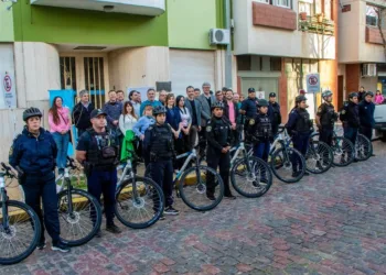 Entrega de 10 nuevas bicicletas para efectivos de la Policía de Junín