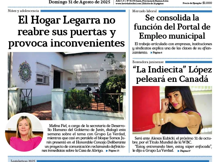Domingo 31 de agosto de 2025