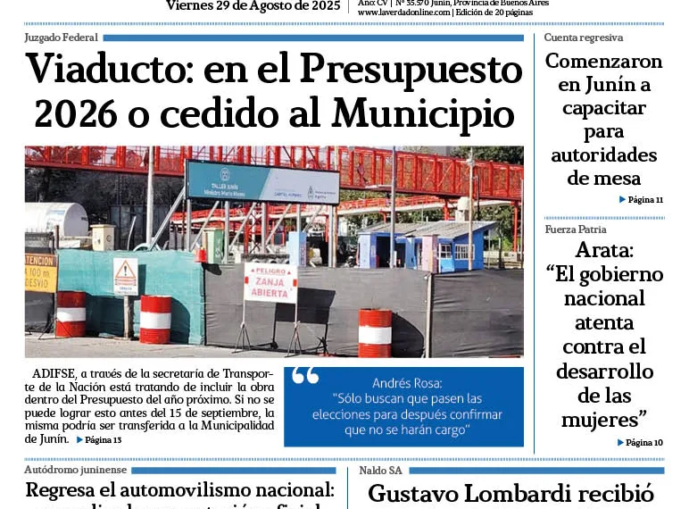 Viernes 29 de agosto de 2025