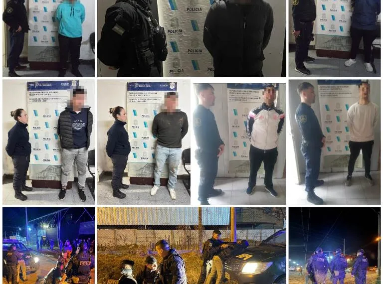 Aprehensiones por portación ilegal de arma, infracción a la ley de drogas y tentativa de robo